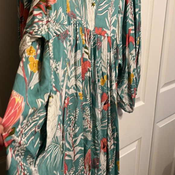 New Summer tropical dress 2X long sleeve rayon women’s dress Suzanne Betro NWT - Picture 8 of 10